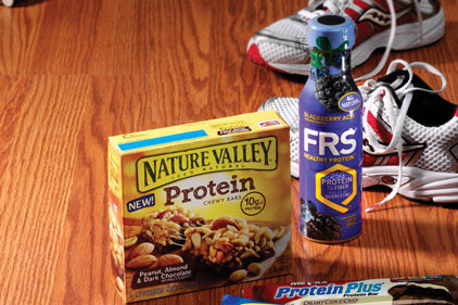 Protein bars and drinks