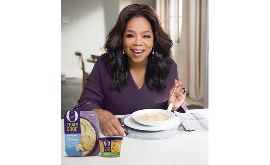 Oprah Winfrey with a Bowl of Her O, That's Good Soup