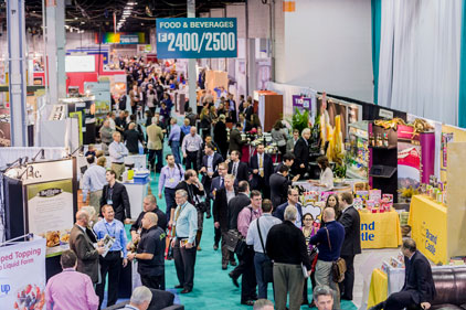 trade show attendees, food and beverage trade show
