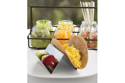 Egg Taco and Fruit  Feature