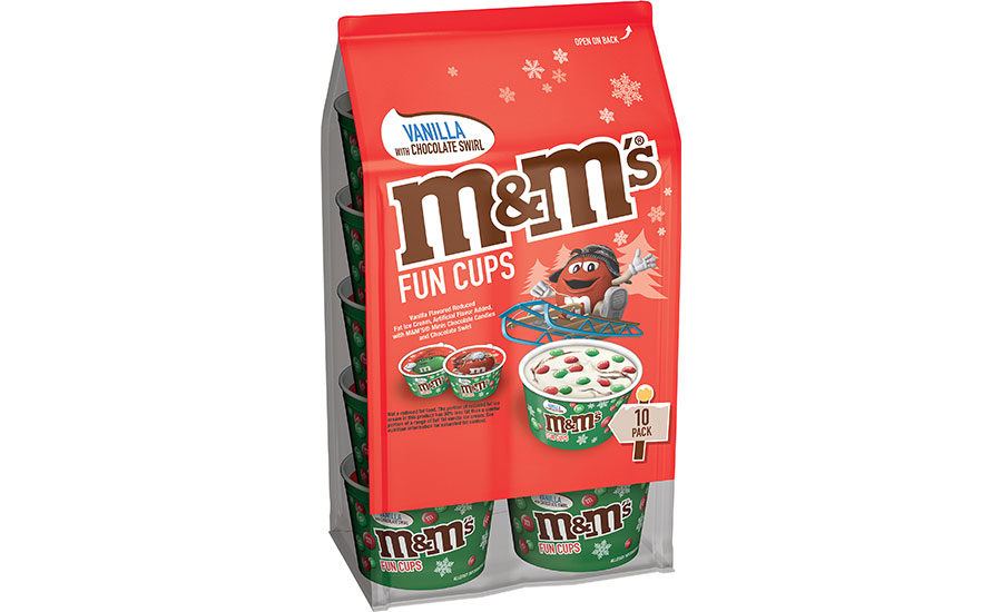 M&M's Chocolate Ice Cream with Chocolate Swirl Fun Cups, 10 ct - Kroger