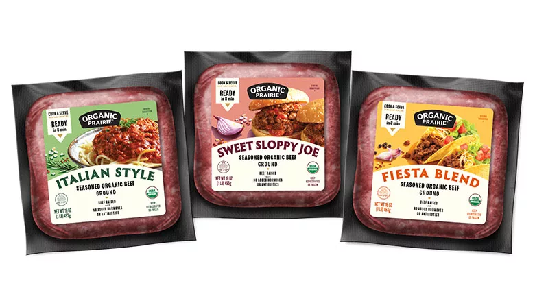 Organic Prairie Organic Seasoned Ground Beef