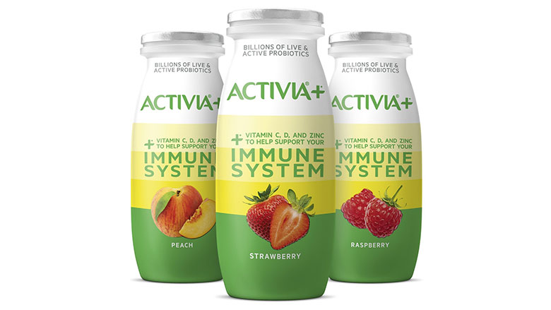 Activia+ Multi-Benefit Drinkable Yogurt with Added Nutrients Helps Support  Your Immune System