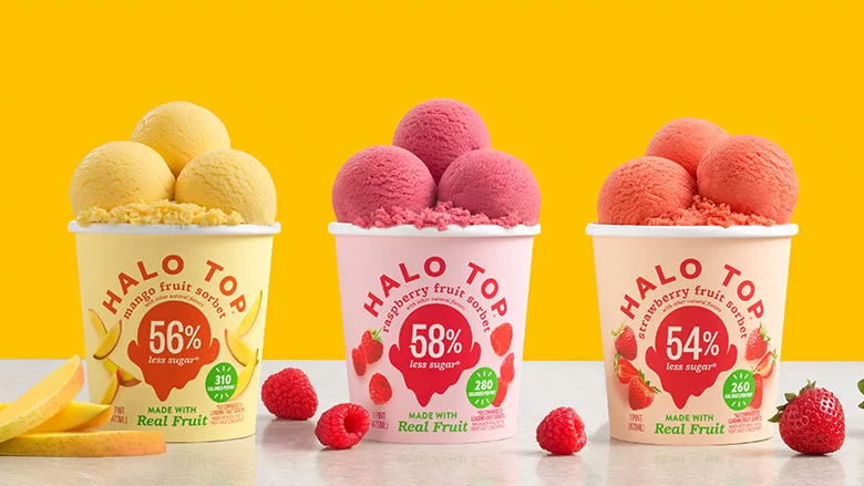 Halo Top Fruit Sorbet Pints