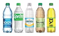Dasani, Sprite, Fesca, Seagrams, and Mello Yellow