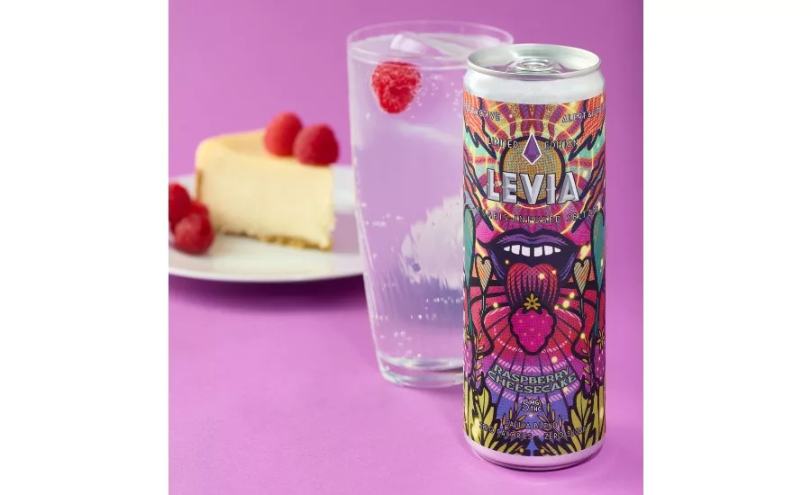 Levia Raspberry Cheesecake seltzer