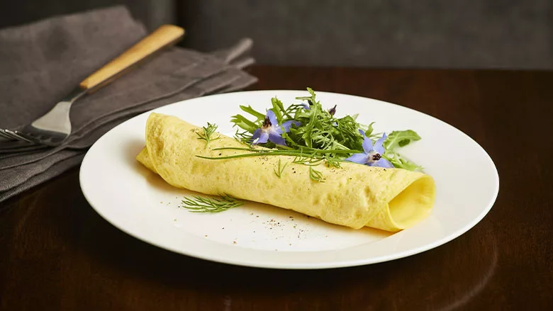 Every Liquid Eggs on Plate