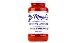 Yo Mamas Sensitive Marinara jar