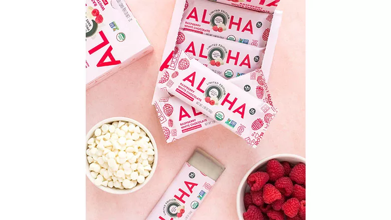 Aloha Raspberry Bar package