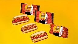 Oscar Mayer Plant Based hot dog packages