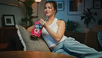 Addison Rae holding Nerds