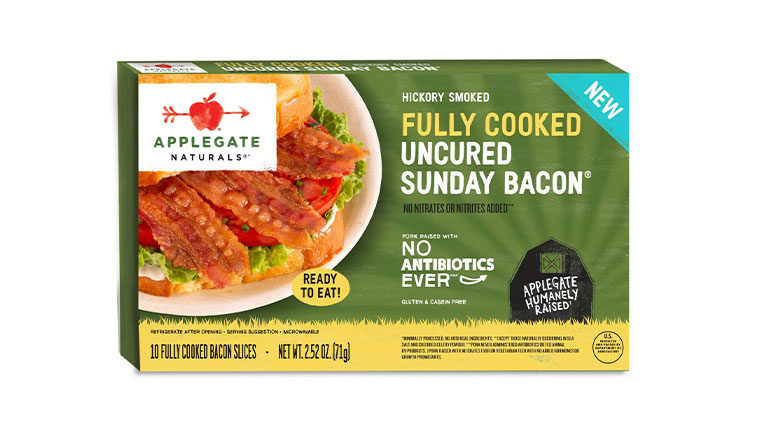 Applegate Naturals Fully Cooked Sunday Bacon | Prepared Foods