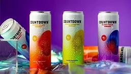 Countdown Energy Drink cans