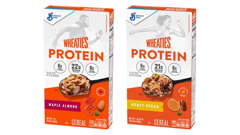 Wheaties Protein cereal box