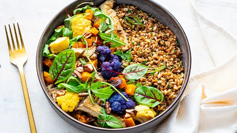Dish of Grains and Greens from Cuisine Solutions