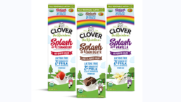 Clover Splash Lactose Free containers