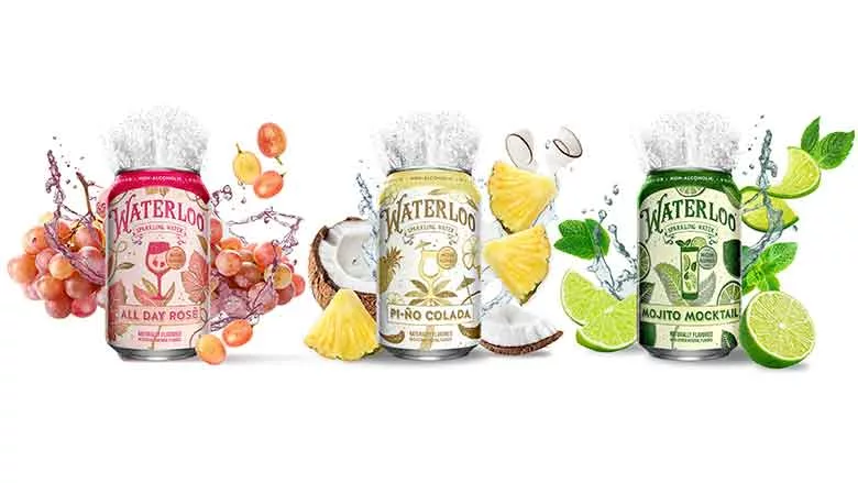 Waterloo cans of three new flavors