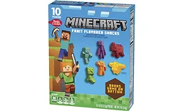 Minecraft Fruit Snacks packages