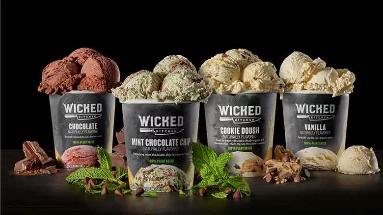 Wicked Kitchen Ice Cream tubs