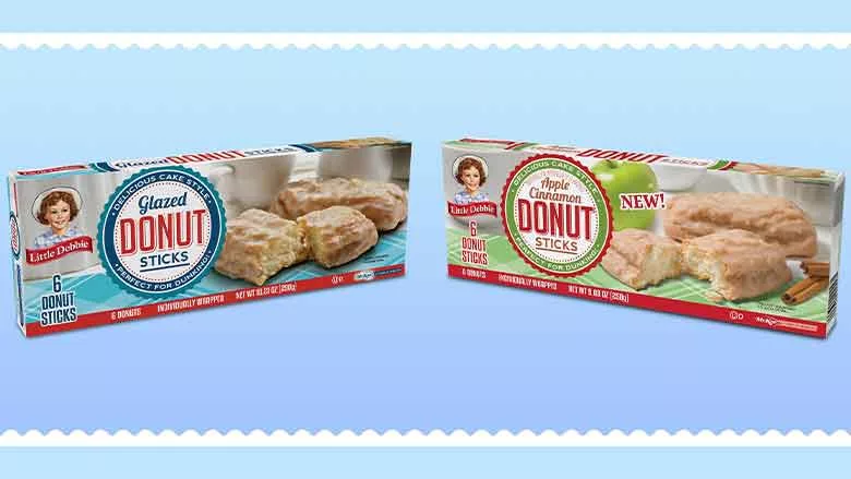 Little Debbie Glazed Donut Sticks boxes