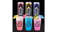 Buzz Energy Coffee cans and cups
