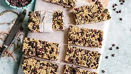 Sheet of Bars featuring Nexira ingredients