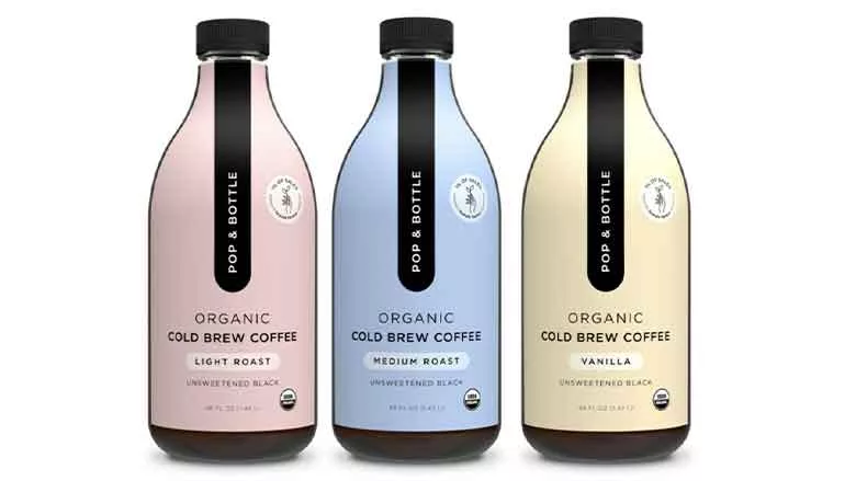 Pop Bottle Cold Brew bottles