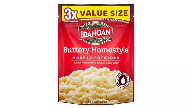 Idahoan Buttery Homestyle potato package