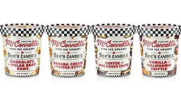 Sees Candies McConnells ice cream containers