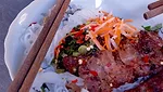 Caramel grilled pork dish