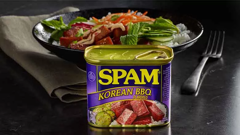 Spam Korean BBQ flavor tin