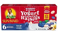 Sun Maid Blueberry Vanilla Raisins package