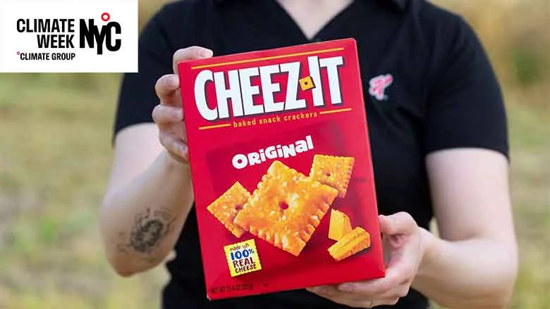 Person holding CheezIt Box