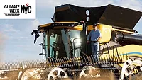 Farmer on Combine