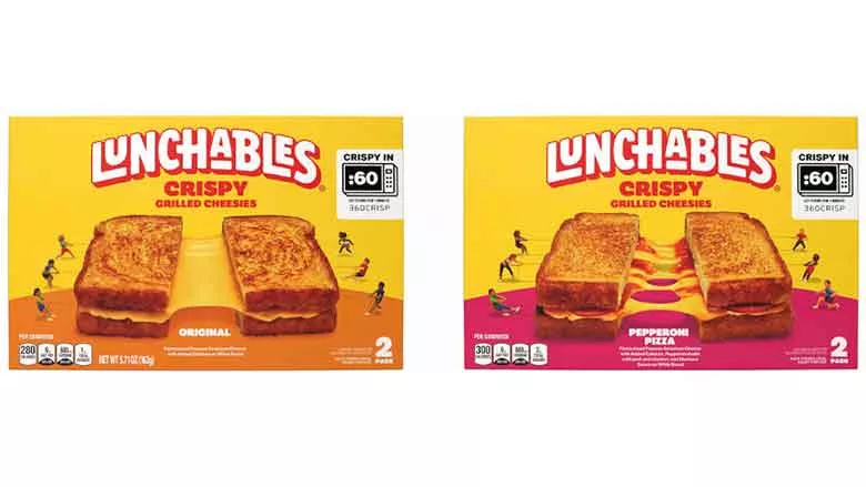Lunchables Crispy packages