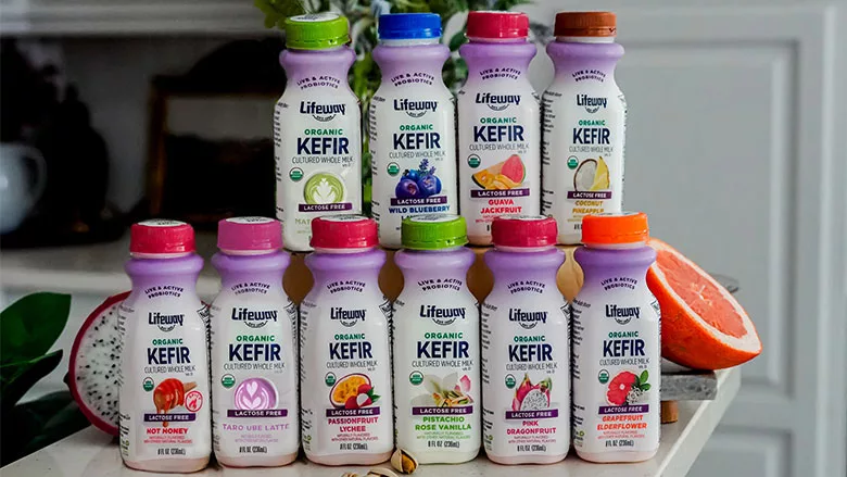Lifeway Kefir Flavors in bottles