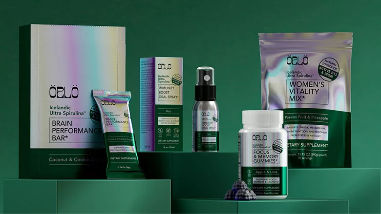 Orlo Icelandic Spirulina packages