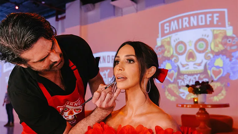 Woman In Makeup Smirnoff Promo