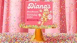 Dianas Birthday Cake package