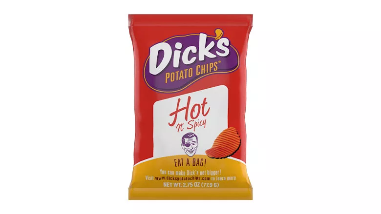 Dicks Potato Chips bag