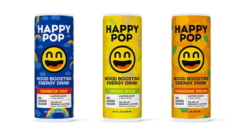 Happy Pop cans