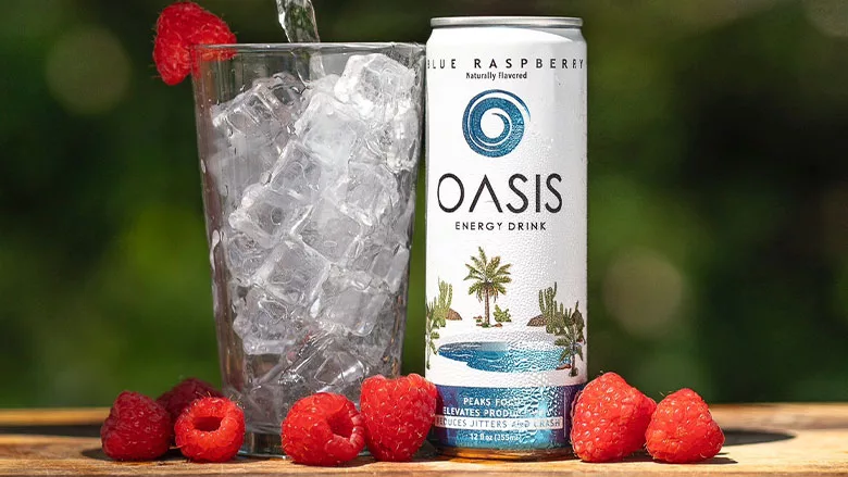 Oasis Energy Drink can