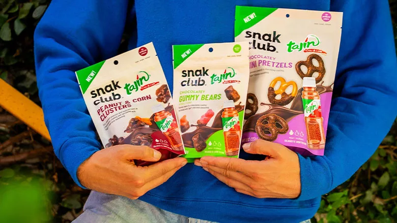 Snak Club Tajin packages