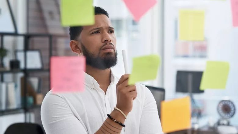 Man Making Decisions