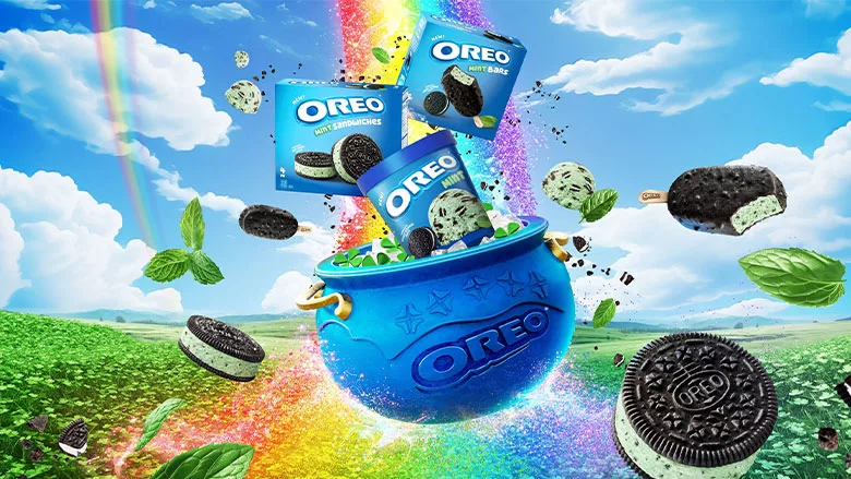 Oreo Mint Pot w Rainbow 