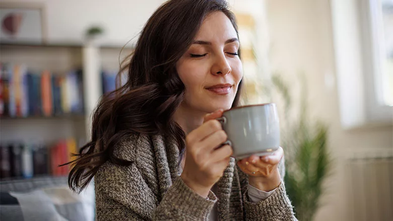 Person Enjoying Tea