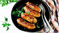 Sausages in skillet