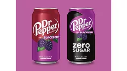 Dr Pepper Blacberry flavors cans