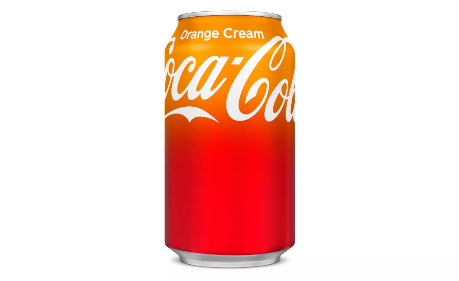 Orange Cream Coca Cola cans