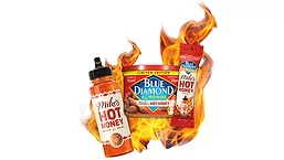 Blue Diamonds Hot Honey package
